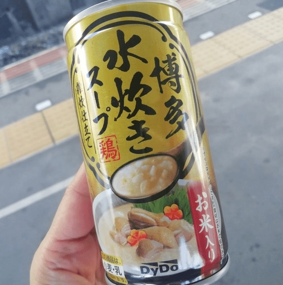 日本大型飲料公司DyDo Drink推出罐裝粥。網上圖片