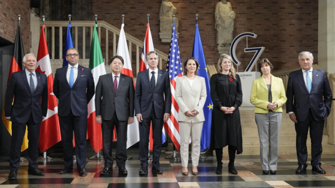 G7外长会议日本开幕。(美联社)