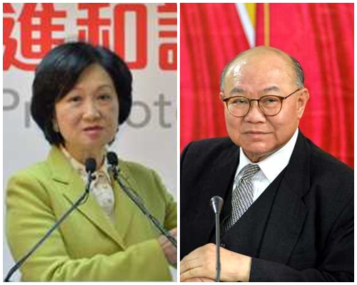 叶刘淑仪(左)及胡国兴均表示会继续拉票。资料图片