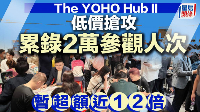 The YOHO Hub II低价抢攻 累录2万参观人次 暂超额近12倍