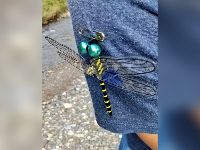 日網民分享「驅蚊神器」，隨身戴著釣魚一整天沒被蚊叮。（網圖）