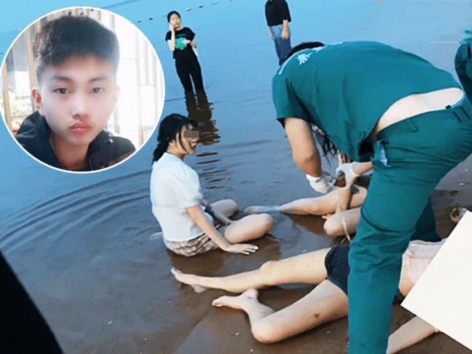 韩兴博救出3人后牺牲。网图