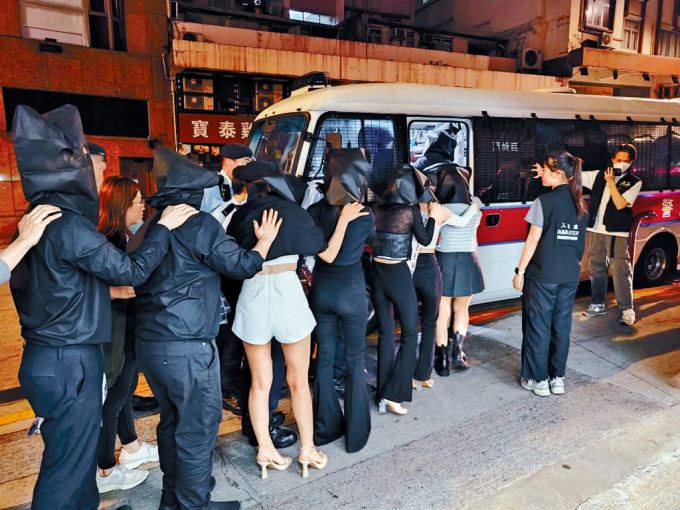 被捕妓女主要来自台湾。