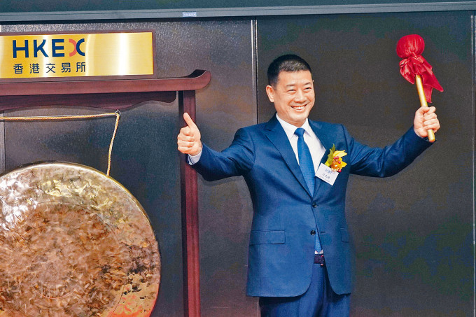 飛鶴去年底在港交所掛牌上市。圖為該公司董事長冷友斌。