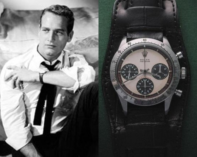 已故男星保羅紐曼腕錶，破紀錄天價1.3億港元成交。網上圖片