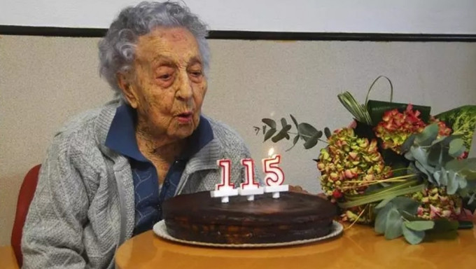 西班牙115歲老嫗有望成為全球最長壽人瑞。網圖