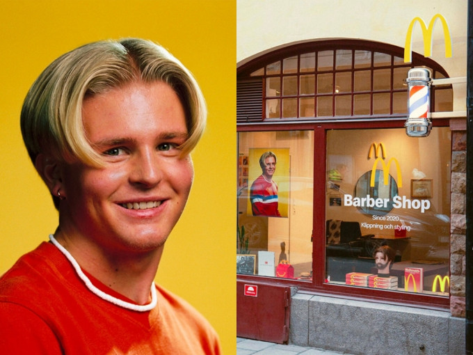瑞典麥當勞開首間髮型屋。（網圖）