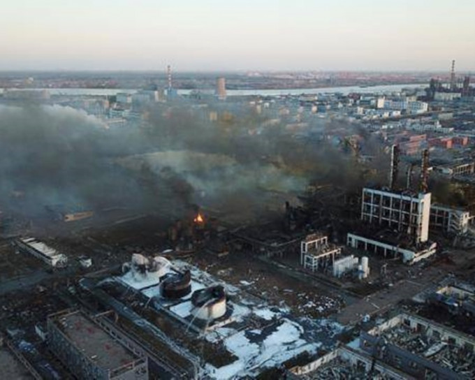 盐城化工厂上月发生大爆炸。网图