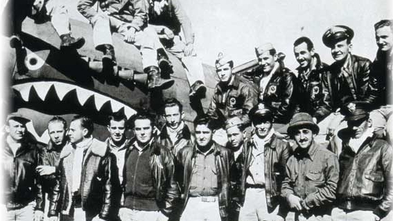 抗戰時幫助中國對日作戰的美軍「飛虎隊」。