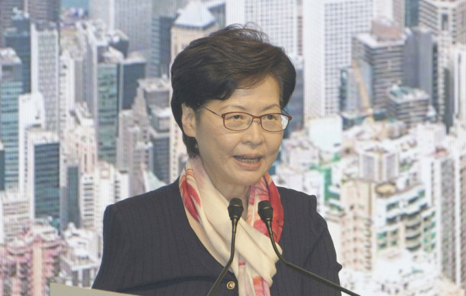 林鄭月娥說，相信疫情過去後，香港能汲取經驗成為更健康的城市。 資料圖片