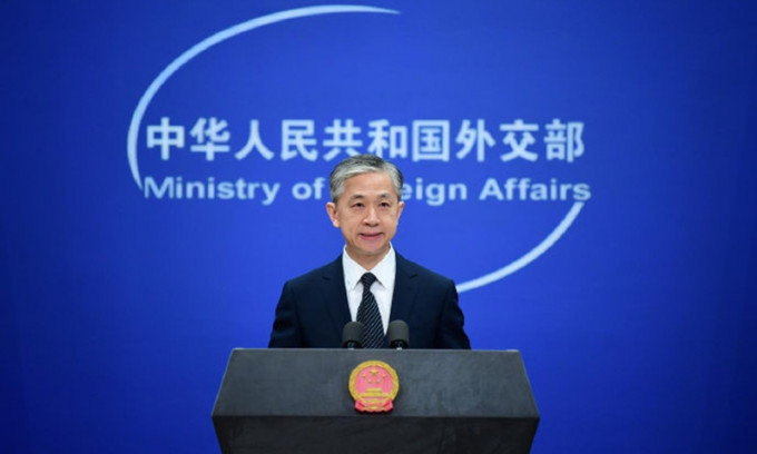 汪文斌指香港事务属于中国内政，不容外部势力干涉。网上图片