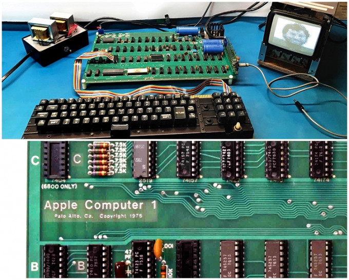 估計現時全球只剩下60部「Apple 1」蘋果電腦。AP