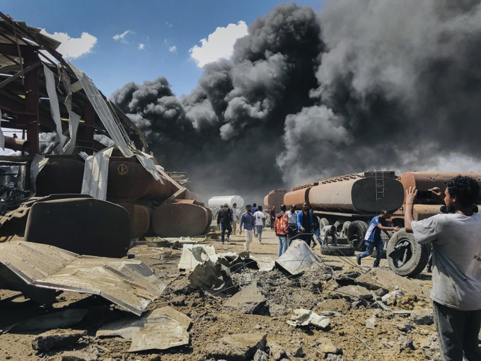 埃塞俄比亚政府军进行空袭，一架联合国专机须迫降。AP资料图片