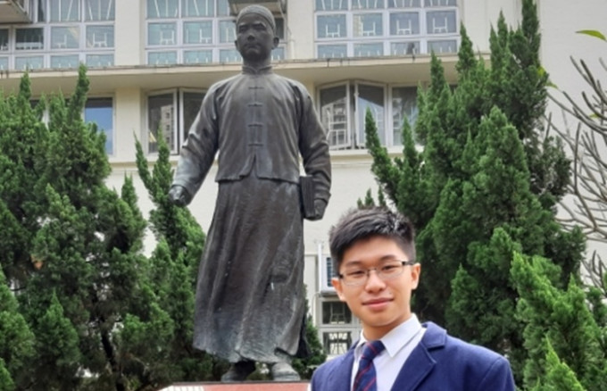 皇仁書院狀元吳浩渝，期望將來當醫生，回饋社會。