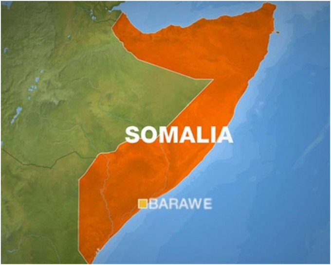 爆炸发生在索马里南部沿海城镇巴拉韦的一座体育场。网图