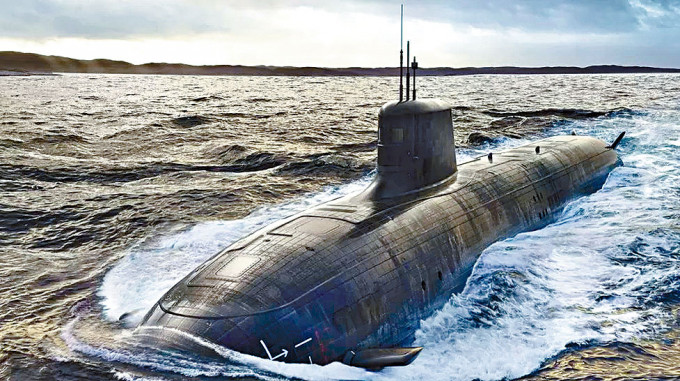 AUKUS新一代核攻擊潛艇構想圖。