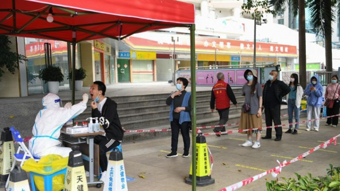 深圳市在半个月内录得过百宗新冠确诊。新华社资料图片