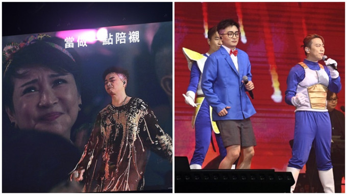 《中年好声音》第二季亚军谭辉智昨晚在九展演出一场《Fight For You演唱会》。