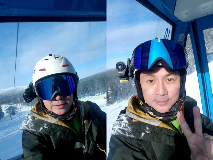 尹天照非常享受這次滑雪之旅！