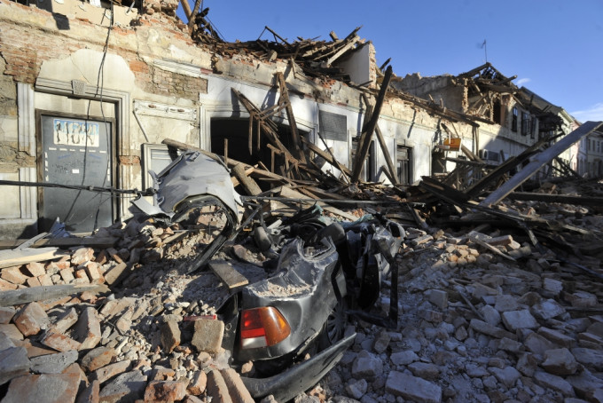 克羅地亞6.4級地震增至7人死亡。ap圖