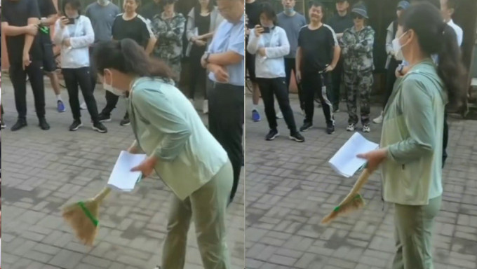 遼寧女幹部要求衞生工作「磚縫無塵」引熱議。