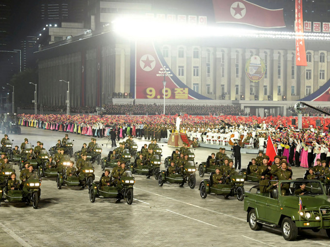 據報北韓閱兵儀式疑似爆發新冠疫情。AP資料圖片