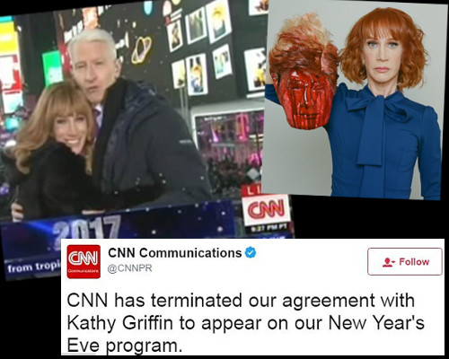CNN宣布終止與格里芬合作。