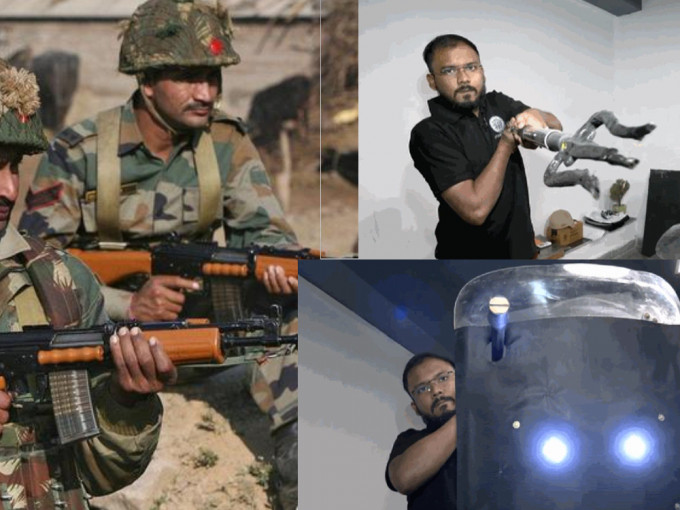印度科技公司為軍隊研究新武器應對邊境衝突。 （網上圖片）