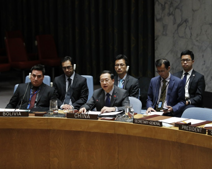 中國常駐聯合國代表馬朝旭。新華社