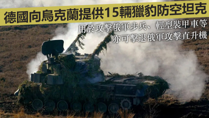 猎豹坦克可用于攻击俄军直升机及俄军步兵。路透社资料图片
