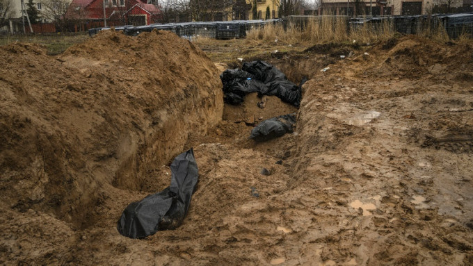 俄軍被指殺害烏克蘭平民。美聯社資料圖片