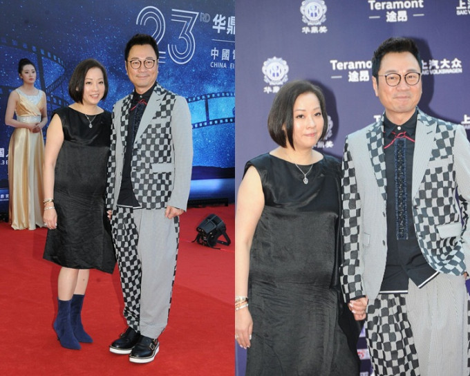 黎耀祥同太太行红地毡，负责颁发最佳导演奖。