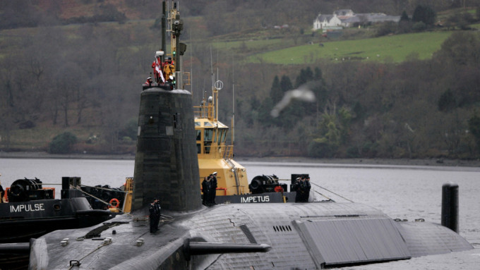 英國先鋒級核潛艦「復仇號」。 路透社