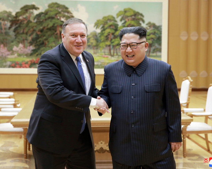 蓬佩奧早前訪問北韓，並與金正恩會面。AP