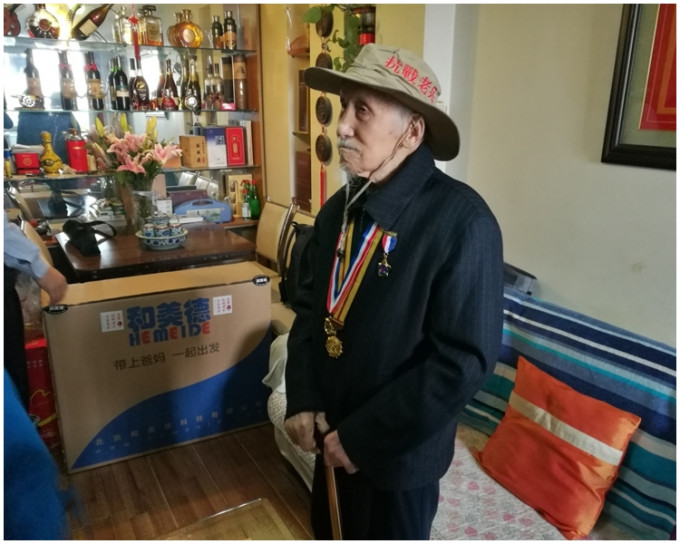 113歲的抗戰老兵董濟民。網上圖片