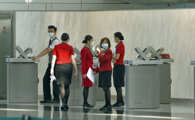 国泰航空欢迎机组人员获撤销检疫令。资料图片