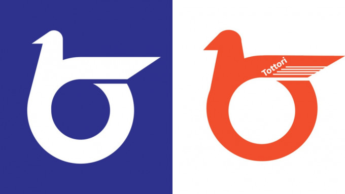 日本鸟取县政府指港网店「鸟取食品」疑擅用县标志(左)作为公司商标(右) ，要求对方停用。网上图片