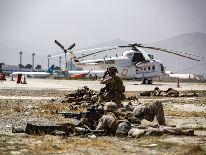 美軍展開報復，派無人機炸死伊斯蘭國成員。AP圖片