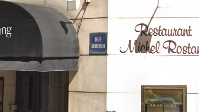 米芝蓮兩星餐廳Michel Rostang遭賊人爆竊，損失至少150支美酒。　網上圖片