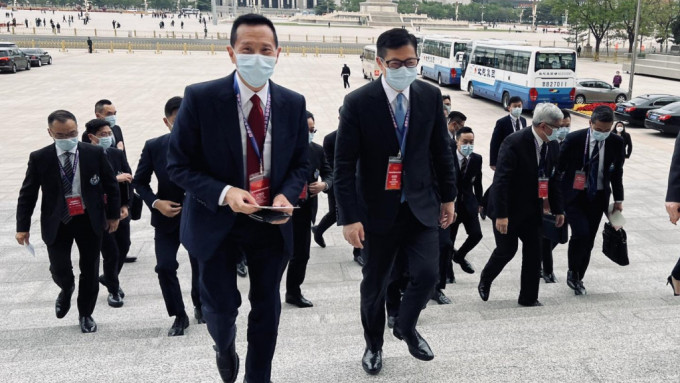 保安局局长邓炳强今日（24日）抵达北京展开访问行程。邓炳强Fb图片