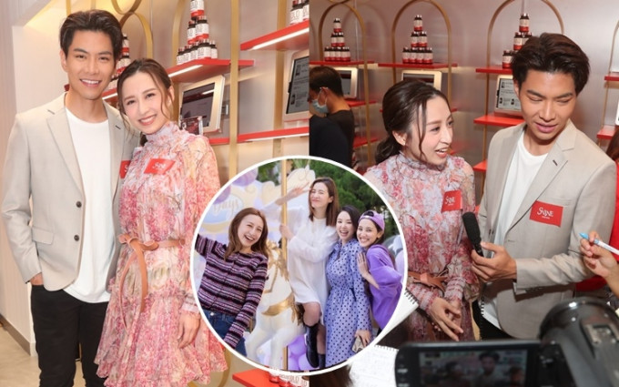 龔嘉欣和羅天宇以《香港愛情故事》的「情侶檔」出席活動。