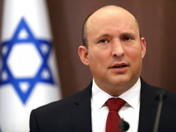 以色列总理贝内特（Naftali Bennett）正进行自我隔离。AP图片
