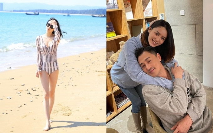 林峯一直忙工作，难得与老婆出游拍下美照。