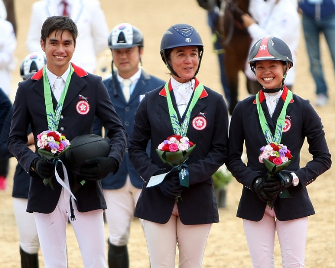 馬會馬術隊2014年在韓國仁川亞運會勇奪三項賽團體賽銅牌。