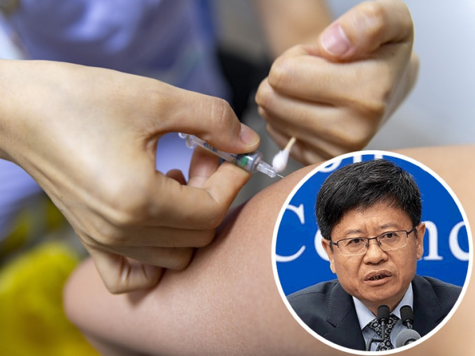 王華慶呼籲民眾盡早接種疫苗建立免疫屏障。新華社