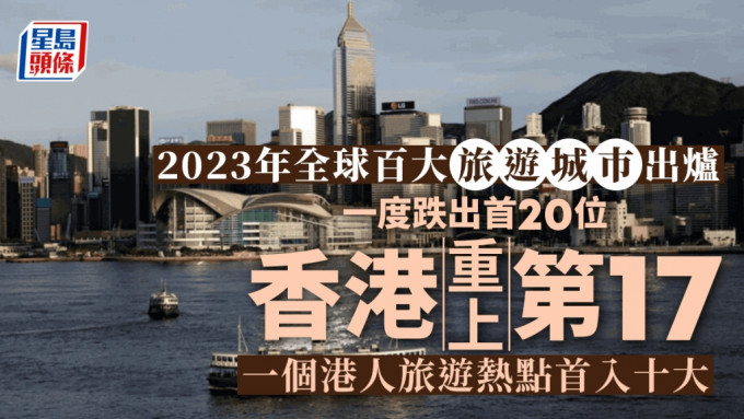 2023年全球百大旅遊城巿出爐，香港重上第17