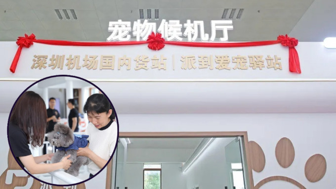 深圳機場啟用全國首家寵物候機廳。