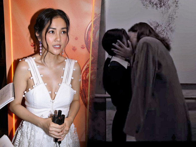 谢安琪在新歌「沐春风」的MV中，与舞台剧演员韦罗莎亲吻。