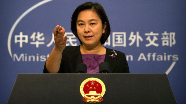 華春瑩指中國將向美國實施制裁。AP資料圖片