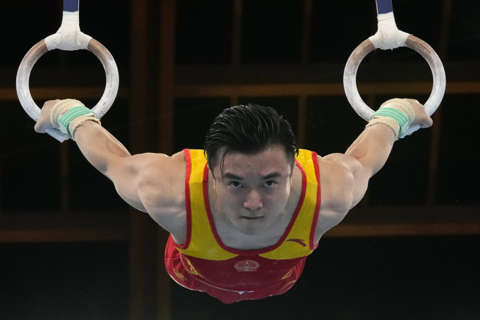 劉洋贏得中國體操隊在東奧首面金牌。AP